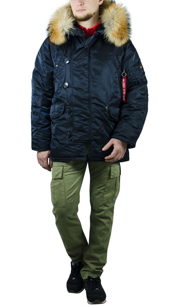 Аляска ALPHA CLASSIC N-3B натур. мех rep. blue Аляска ALPHA CLASSIC N-3B натур. мех rep. blue
