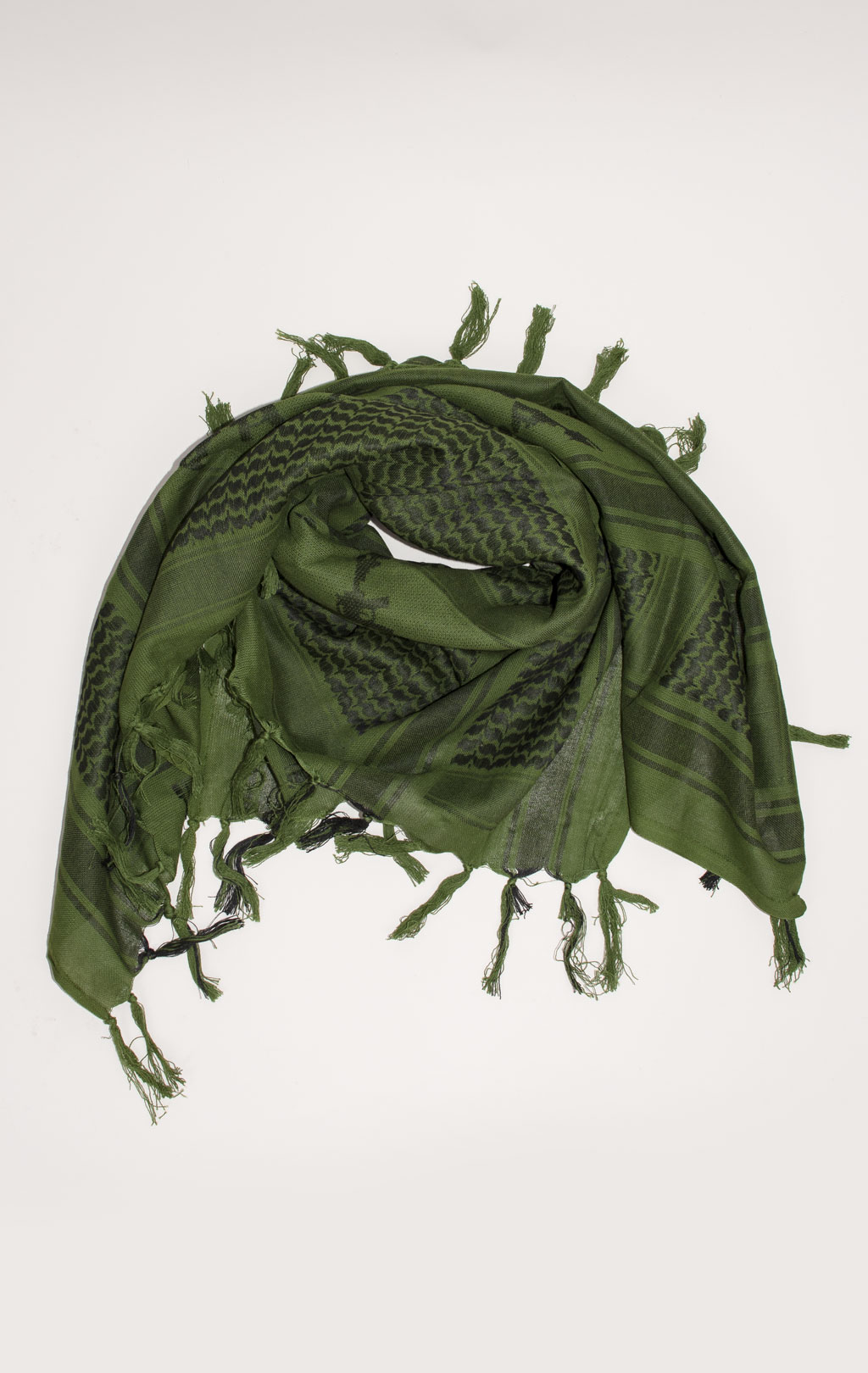 Платок шейный SABADO Арафатка M-16 green/black w-9402 