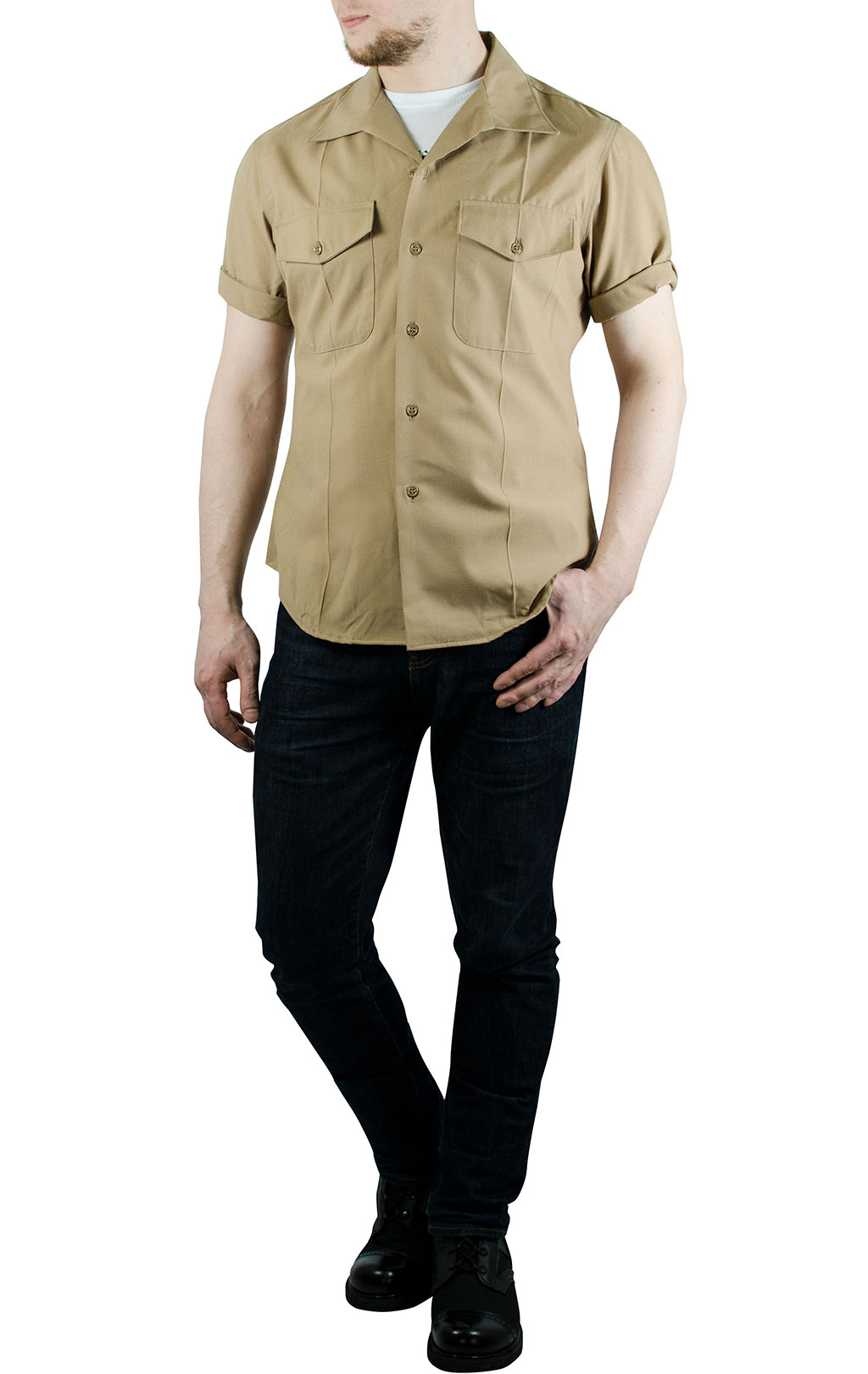 Рубашка USMC короткий рукав khaki б/у США