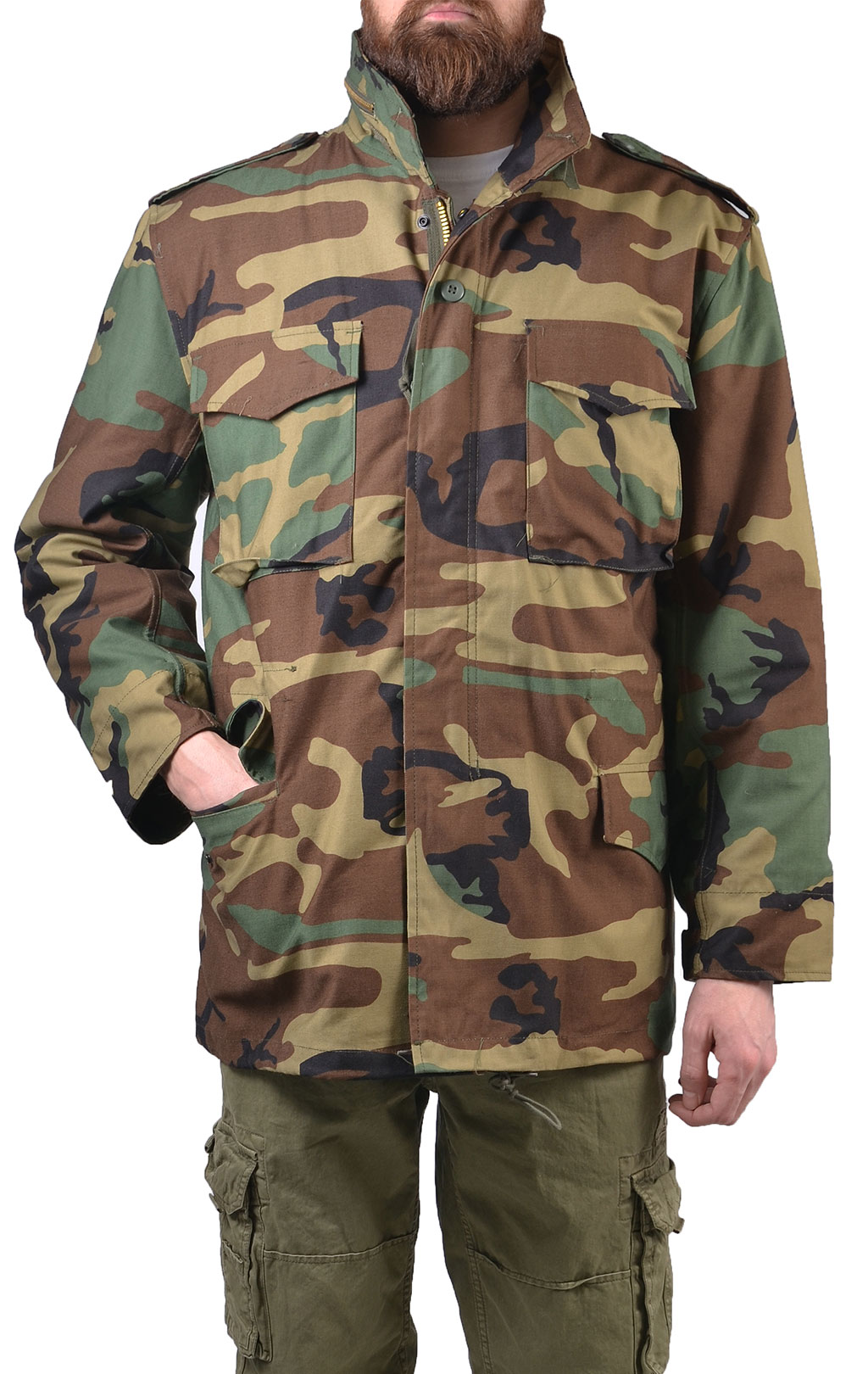 Куртка Tru-Spec CLASSIC M-65 с подстёжкой camo woodland 