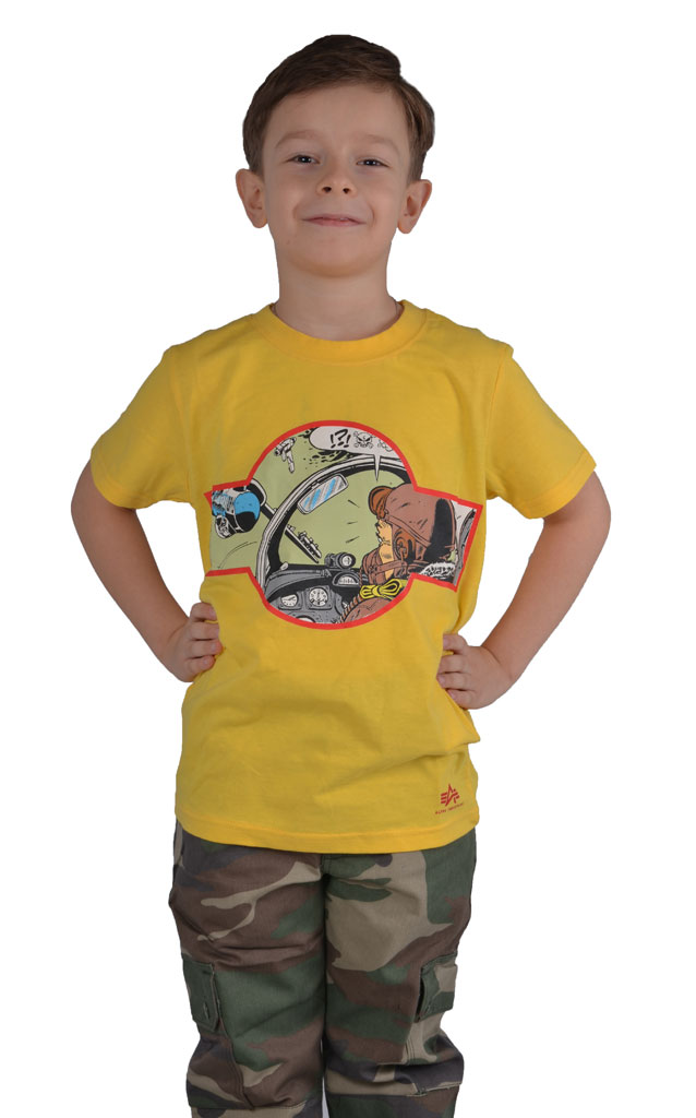 Детская футболка ALPHA INDUSTRIES BASIC T yellow 