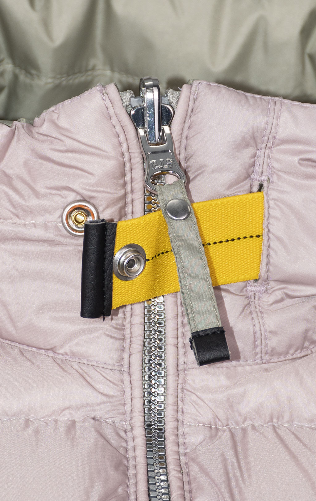 Женская куртка-пуховик лёгкая PARAJUMPERS LETIZIA REVERSO двухсторонняя SS 24 sage-misty lilac 