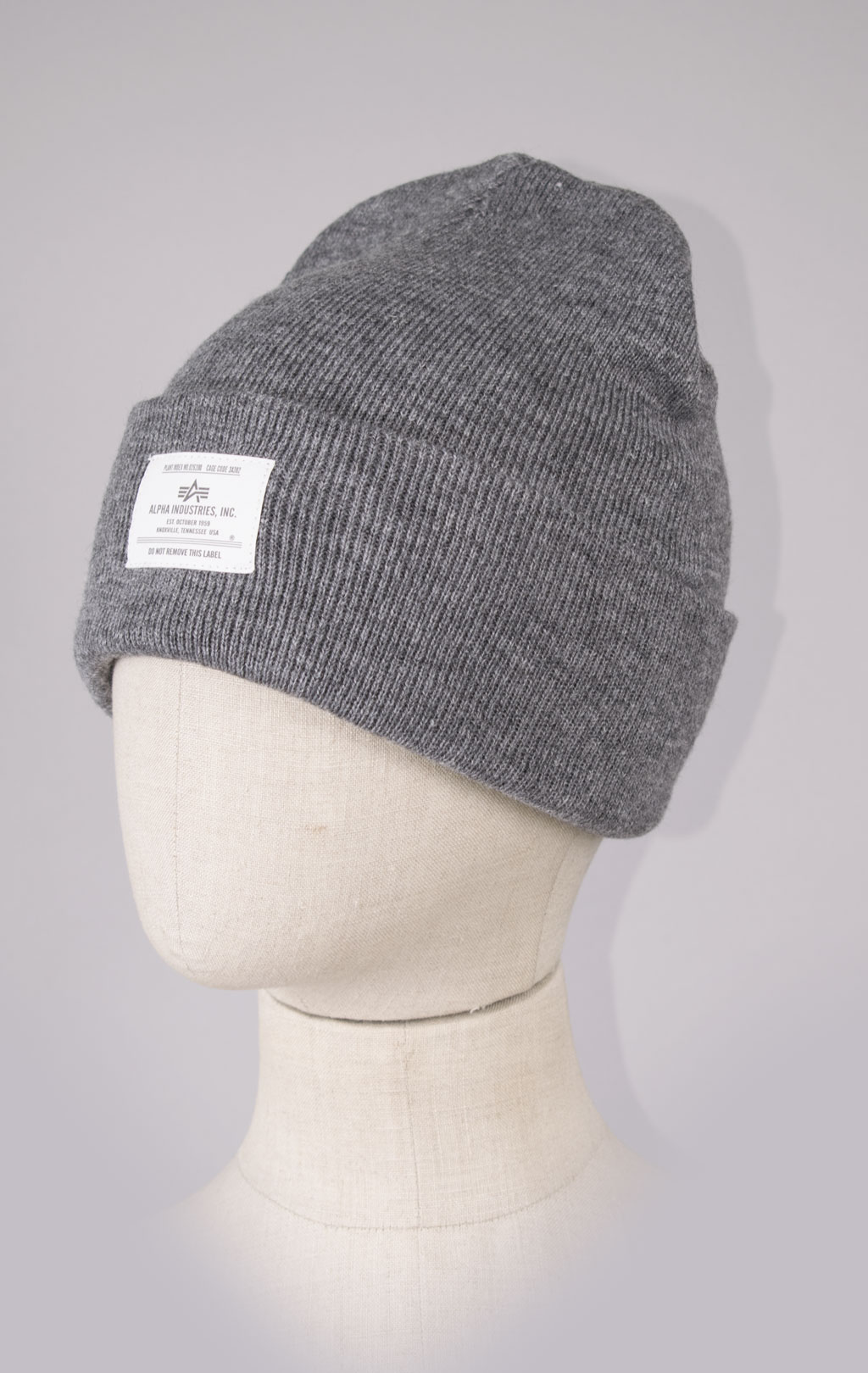 Шапка ALPHA INDUSTRIES ESSENTIAL BEANIE FW 24/25 medium charcoal heather 