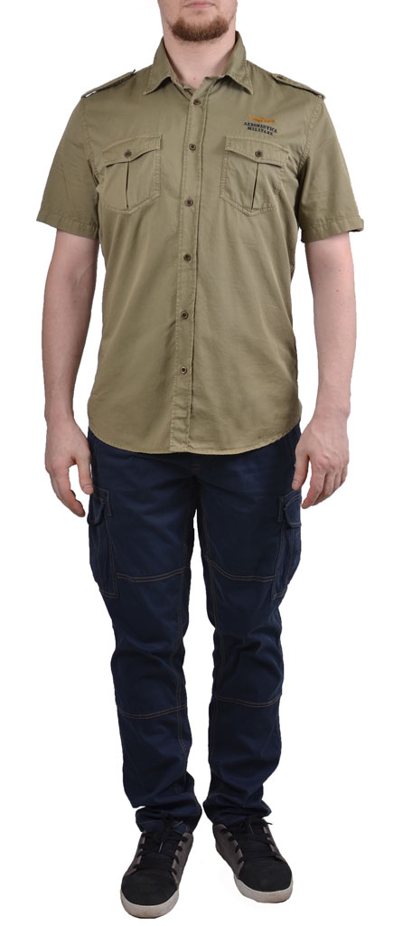 Рубашка AERONAUTICA MILITARE salvia (CA 935) 