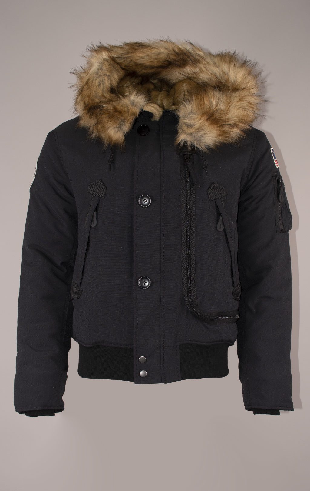 Аляска короткая ALPHA INDUSTRIES POLAR SV big size black 