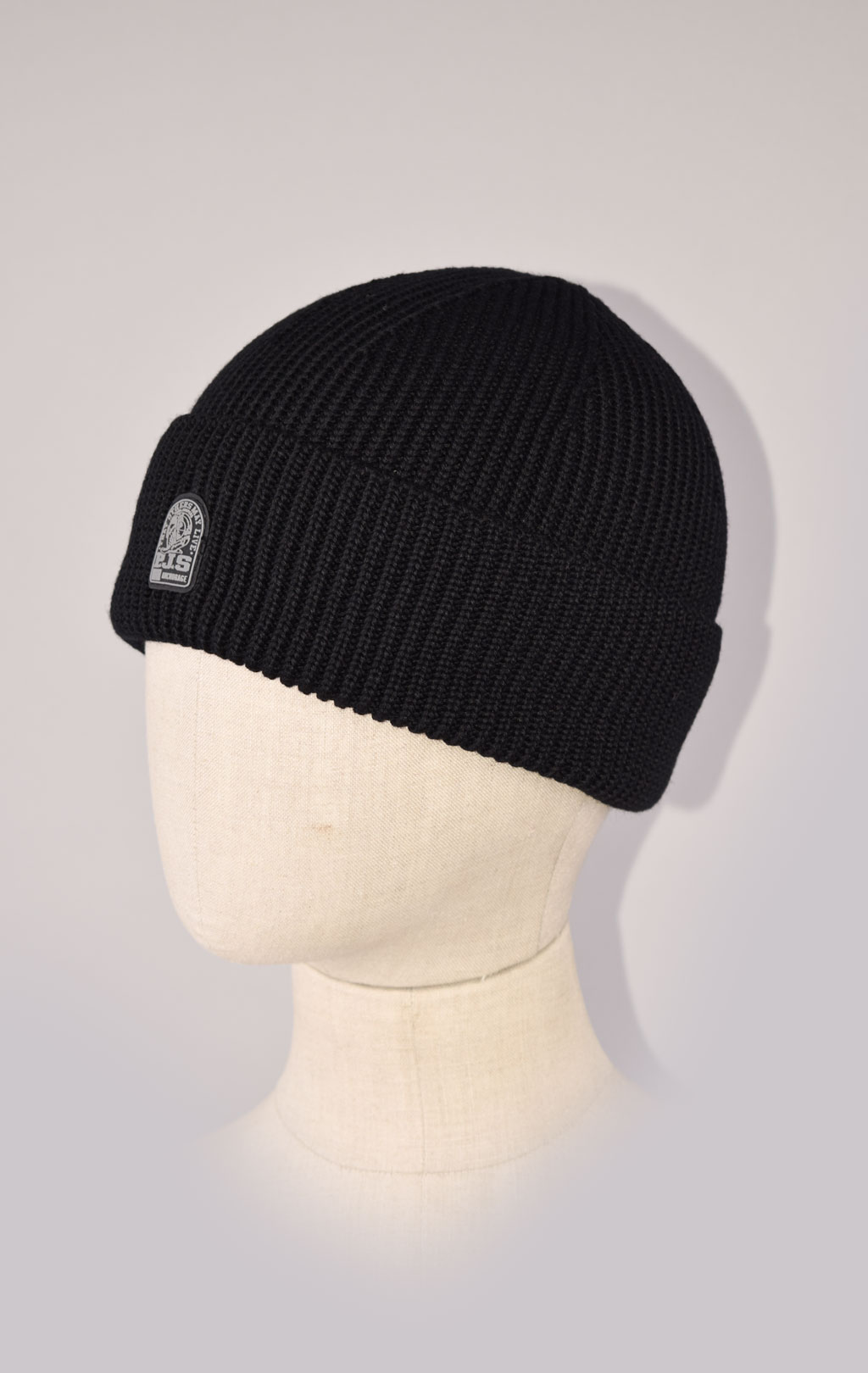 Шапка вязаная PARAJUMPERS PLAIN BEANIE FW 24/25 black 