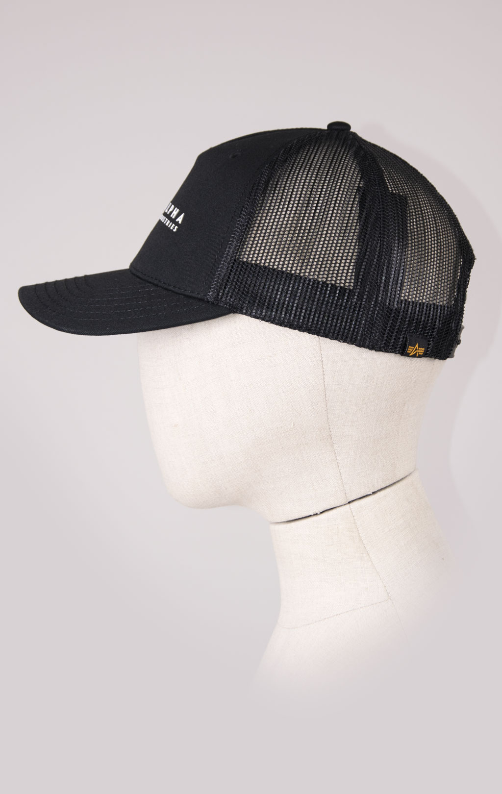 Бейсболка ALPHA INDUSTRIES ALPHA LABEL TRUCKER CAP black 