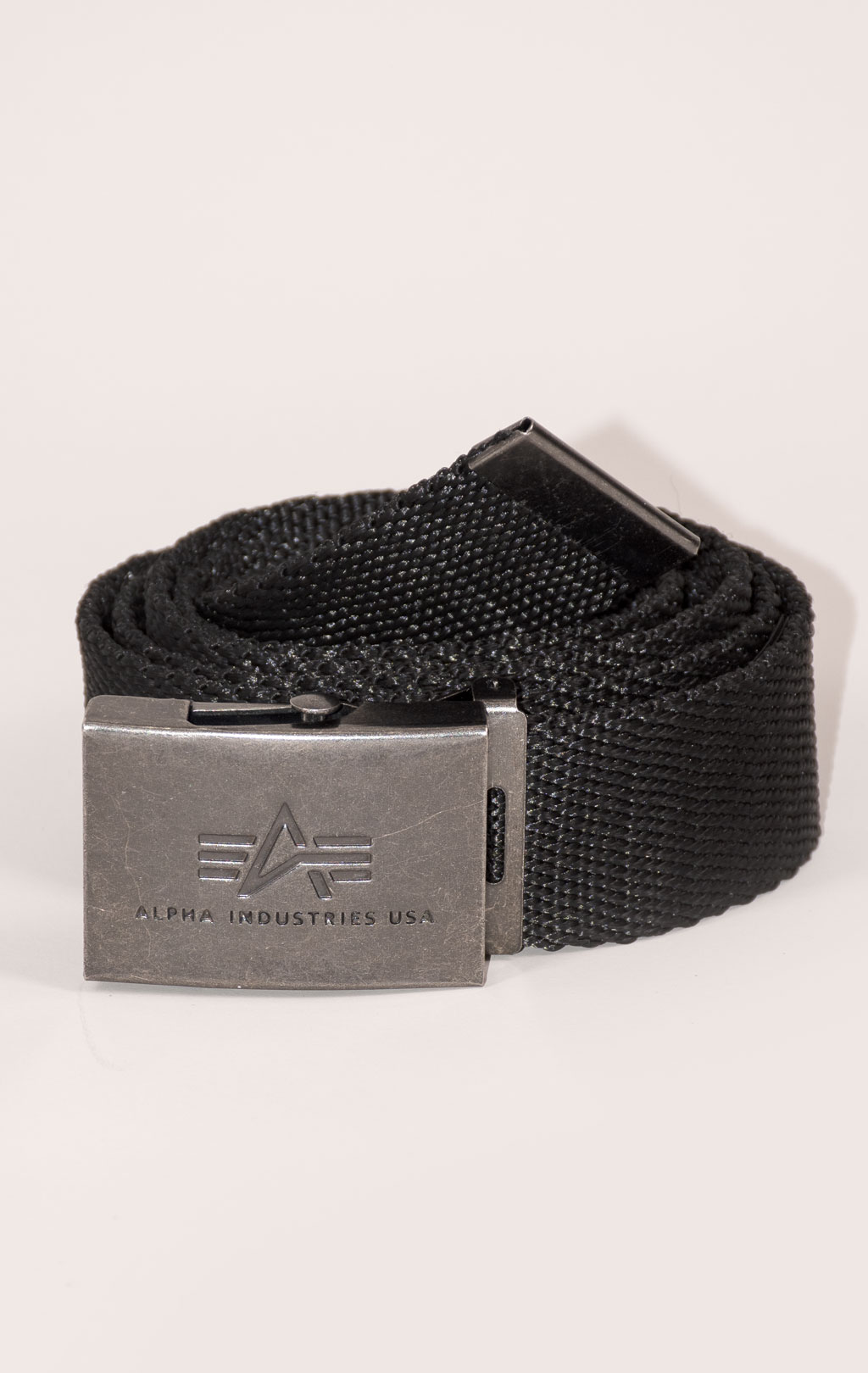 Ремень брючный ALPHA INDUSTRIES HEAVY DUTY BELT 4 cm black 