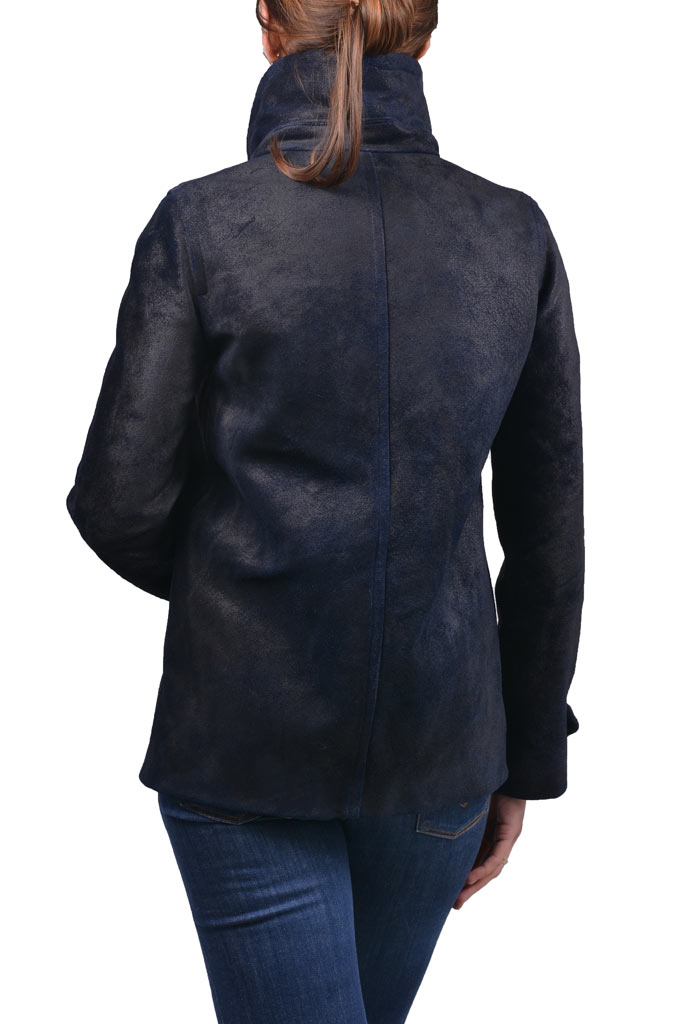 Женский бушлат COCKPIT Driffter Leather кожа cobalt (W21s006) 