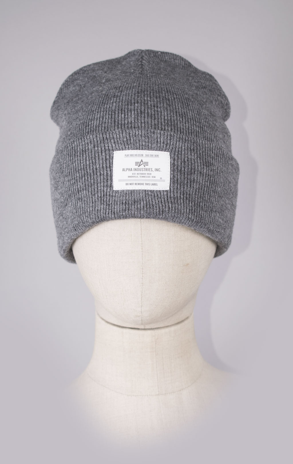 Шапка ALPHA INDUSTRIES ESSENTIAL BEANIE FW 24/25 medium charcoal heather 