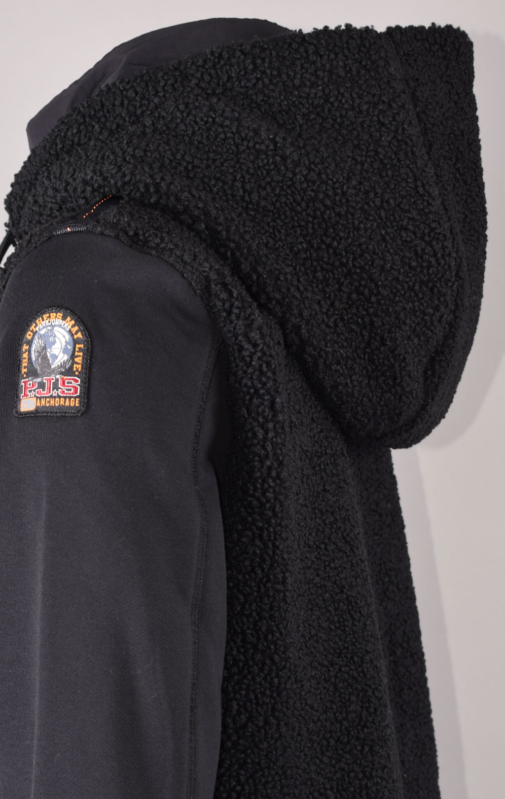 Женская толстовка с капюшоном PARAJUMPERS MOEGI на молнии FW 23/24 black 