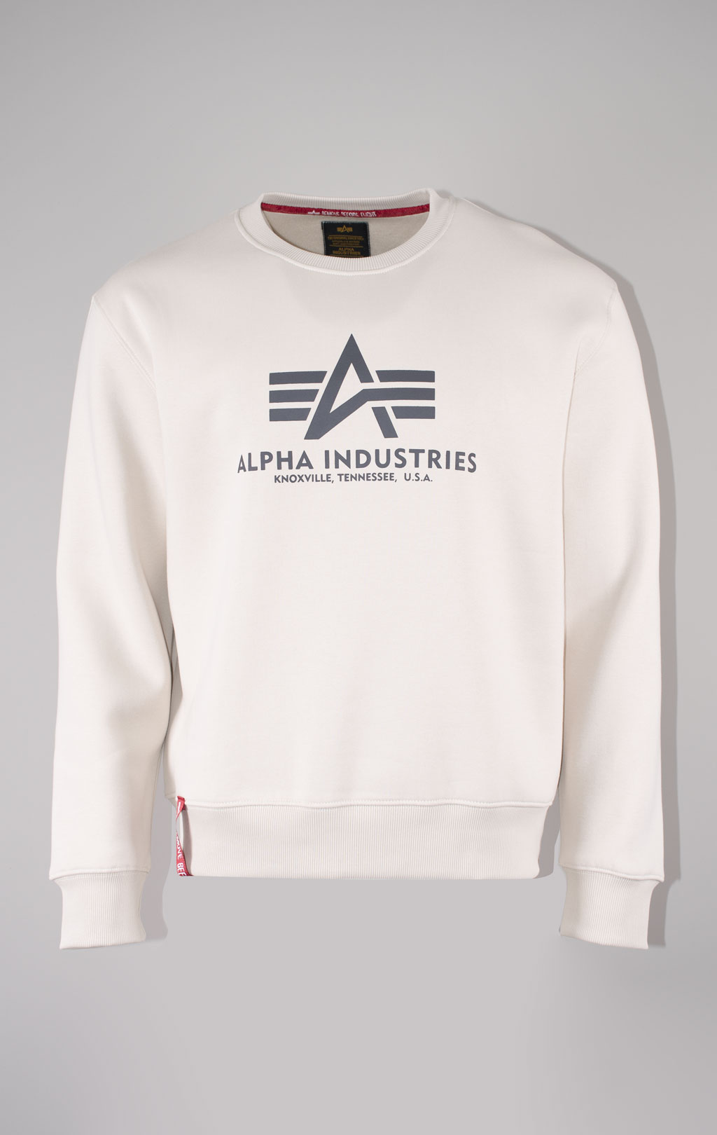 Свитшот ALPHA INDUSTRIES BASIC SWEATER jet stream white 