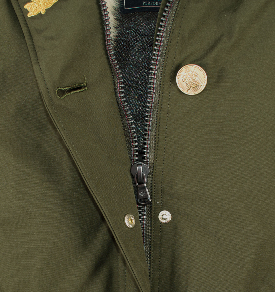 Женская куртка-парка CANADIAN NEW EMBROIDERY ESKIMO army (WEMBRO) 
