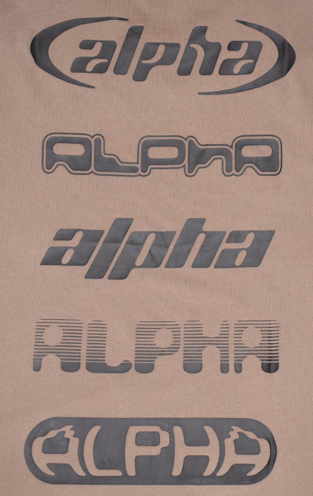 Футболка ALPHA INDUSTRIES ALPHA LOGOS TEE плотная FW 24/25 coyote brown 