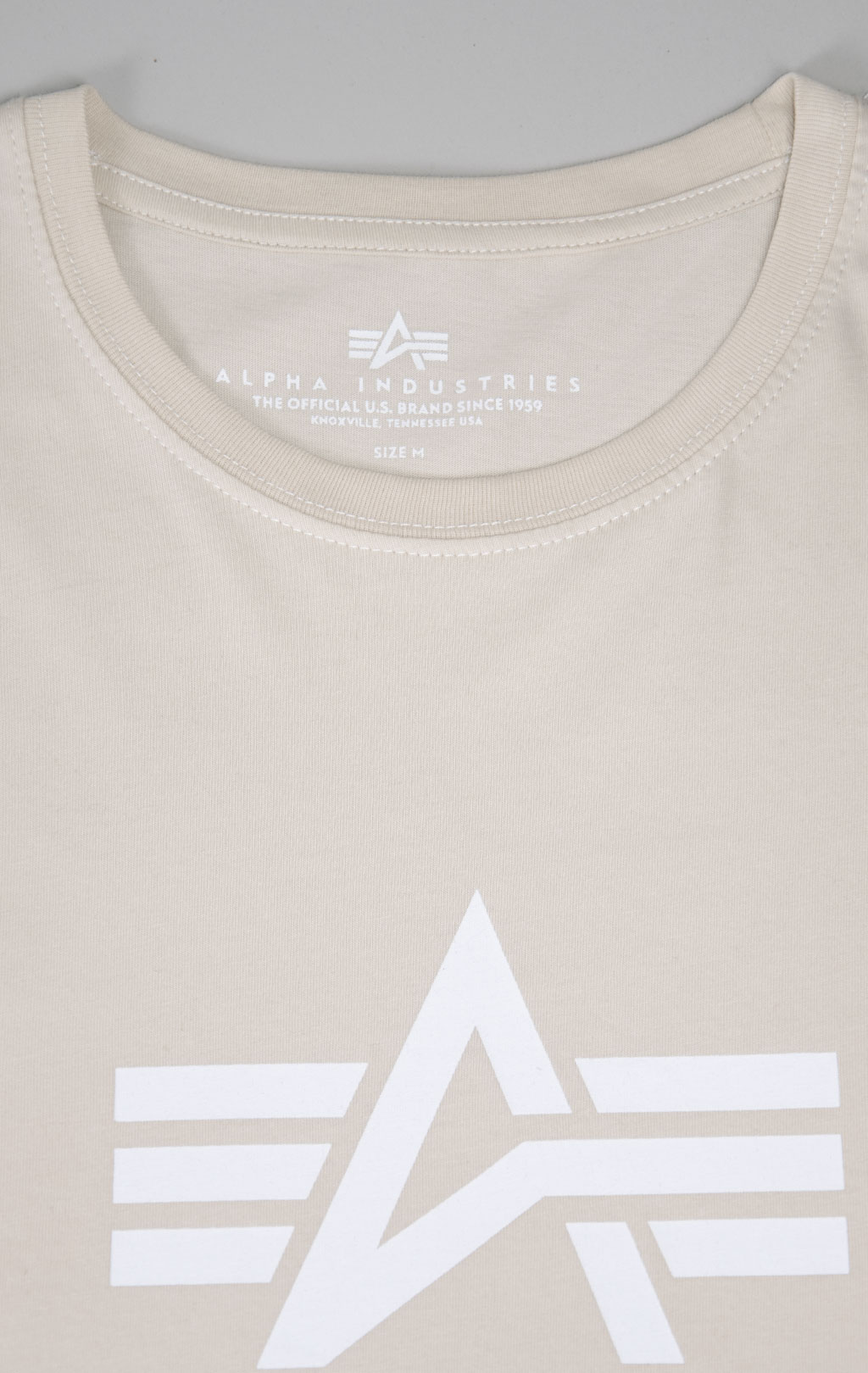 Футболка ALPHA INDUSTRIES BASIC T jet stream white/white 