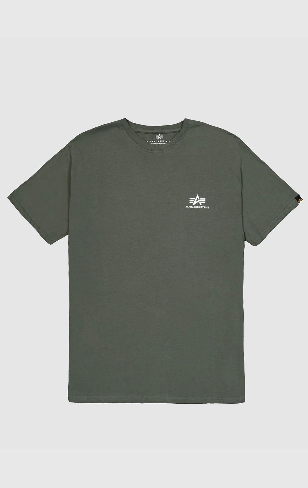 Футболка ALPHA INDUSTRIES BASIC T SMALL LOGO dark olive 