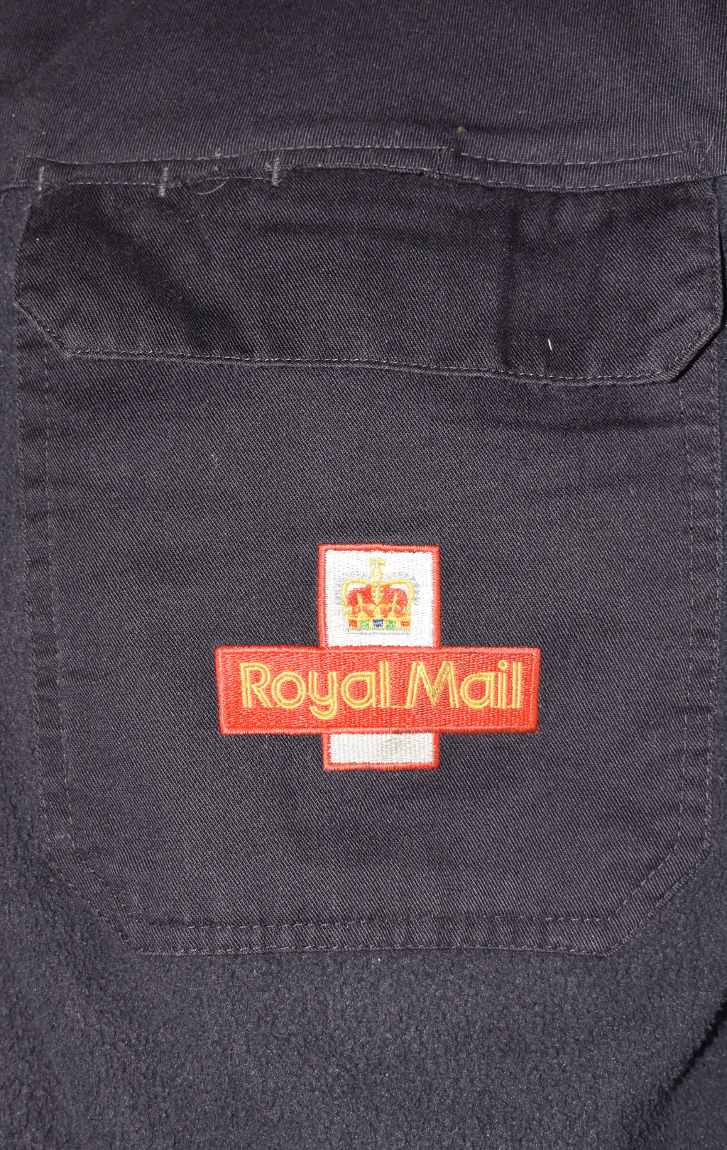 Толстовка форменная Royal Mail флис без капюшона blue б/у Англия