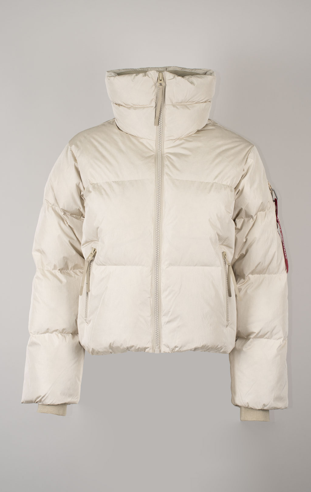 Женская куртка ALPHA INDUSTRIES SIERRA SHORT PUFFER FW 24/25 limestone 