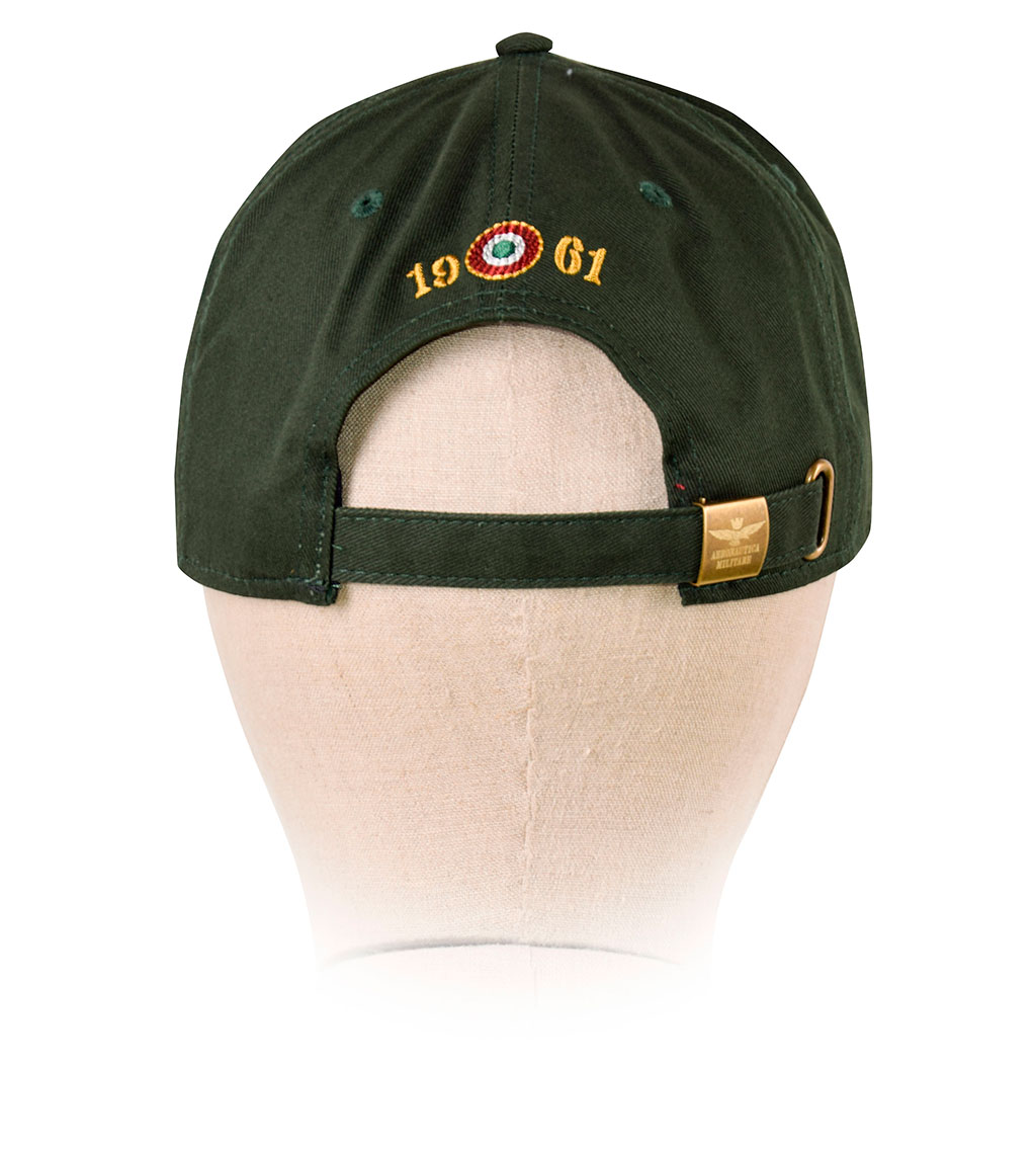 Бейсболка AERONAUTICA MILITARE verde bandiera (HA 1008) 