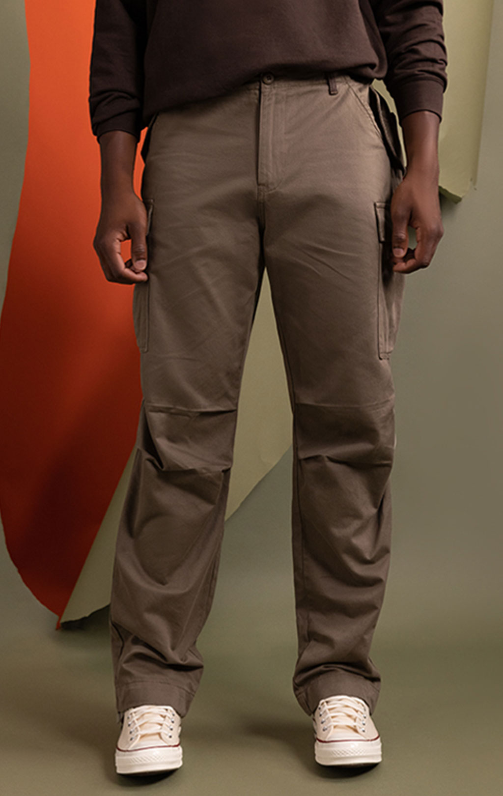 Брюки-карго парашюты ALPHA INDUSTRIES M-65 PANT плотные FW 24/25 coyote brown 