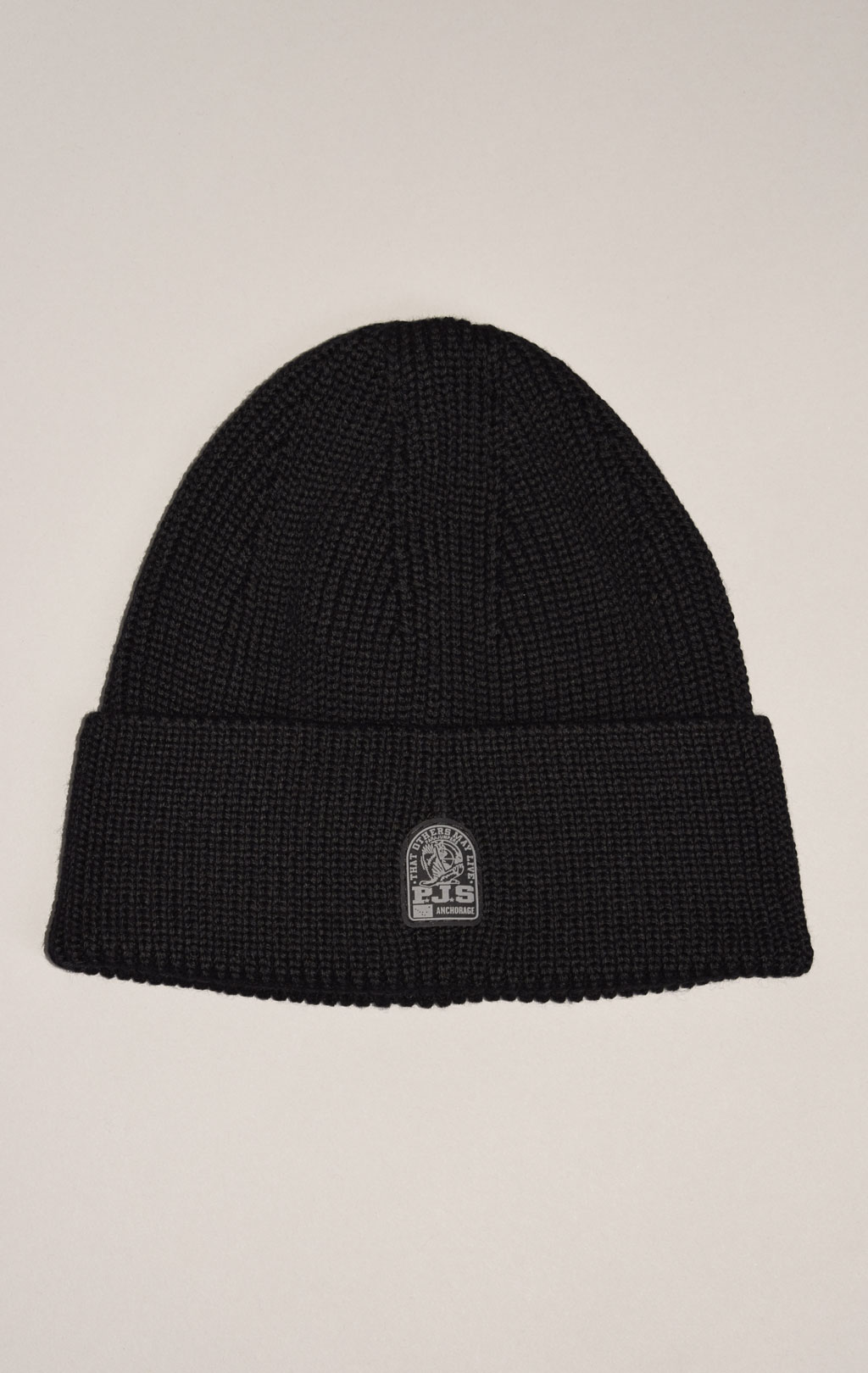 Шапка вязаная PARAJUMPERS PLAIN BEANIE FW 24/25 black 