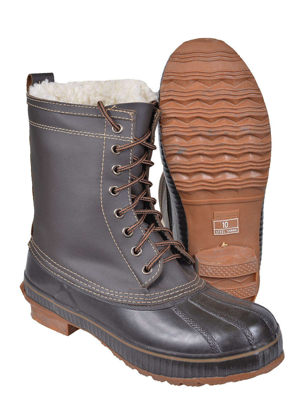 Ботинки зимние Itasca кожа/резина носок войлок brown Китай