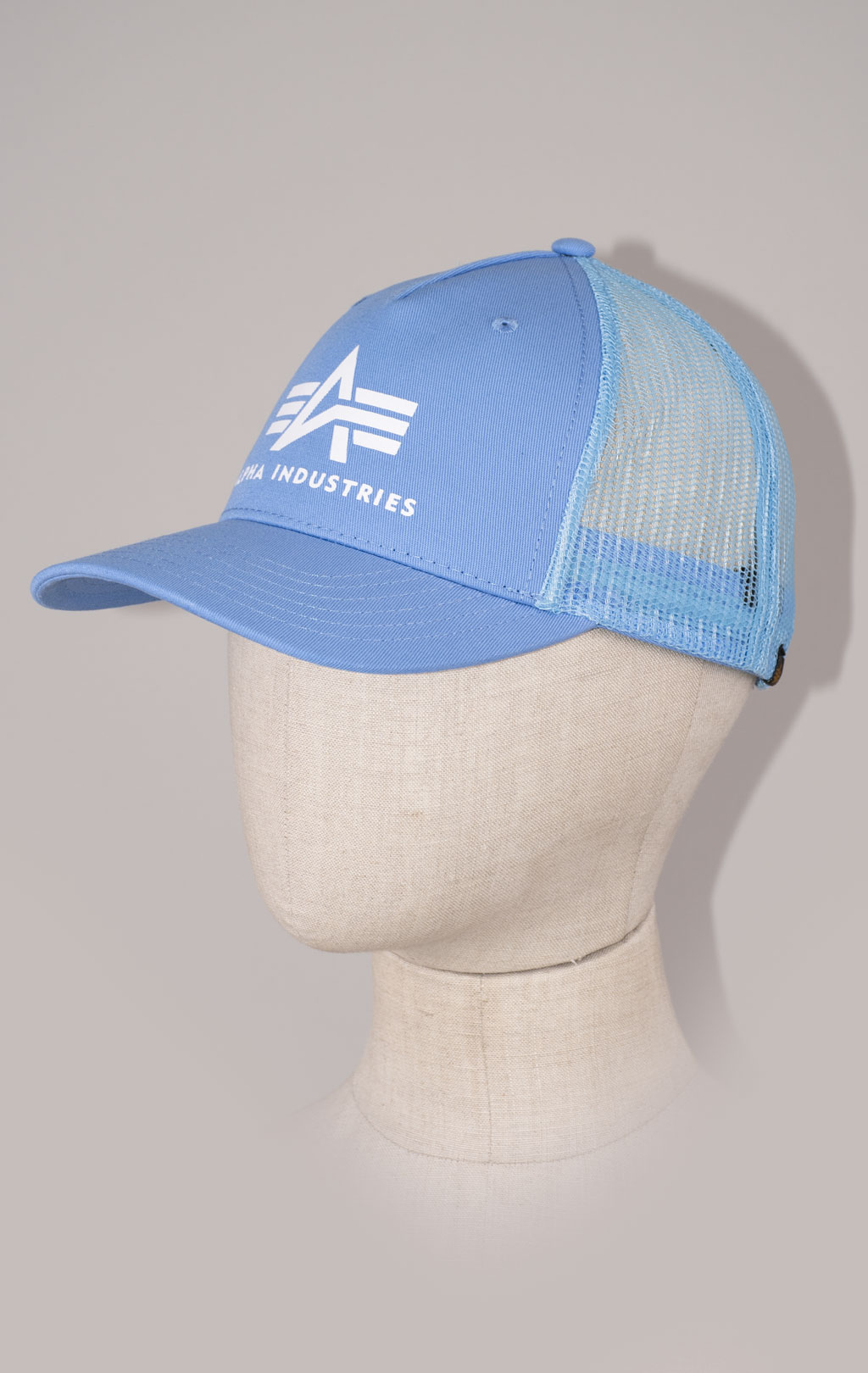 Бейсболка ALPHA INDUSTRIES BASIC TRUCKER CAP light blue 