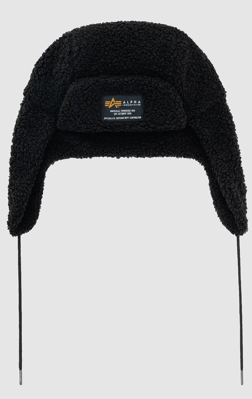 Шапка с ушами ALPHA INDUSTRIES ALPHA TEDDY HAT black 