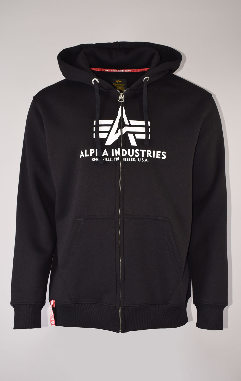 Толстовка ALPHA INDUSTRIES BASIC ZIP HOODY black 