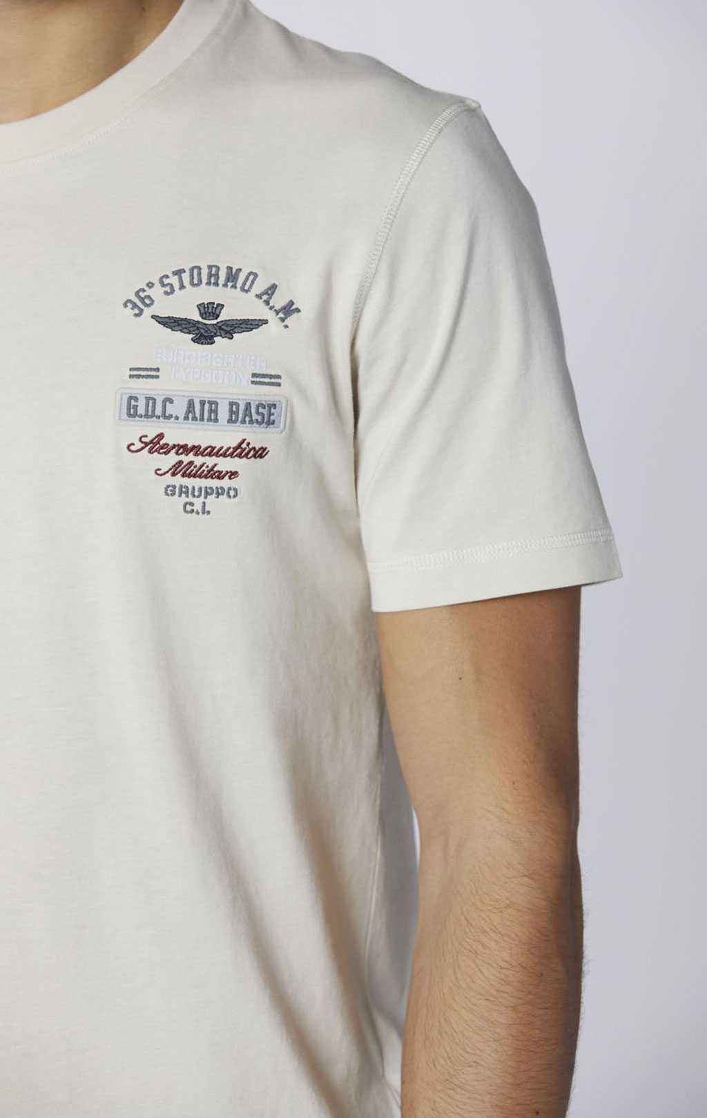 Футболка AERONAUTICA MILITARE FW 24/25/TR white beige (TS 2326) 