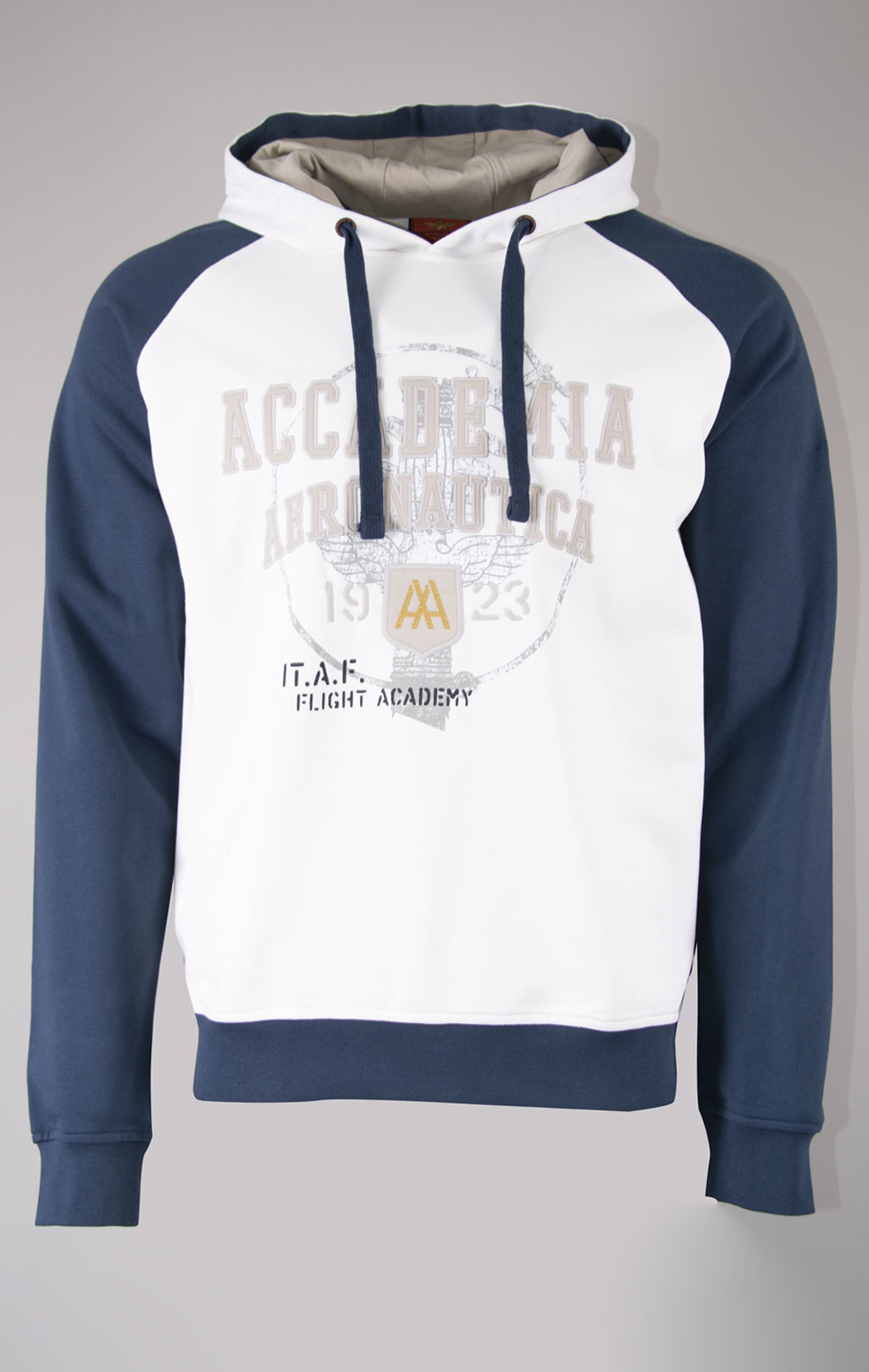 Толстовка с капюшоном AERONAUTICA MILITARE FW 24/25/TR ocean/off white (FE 1928) 