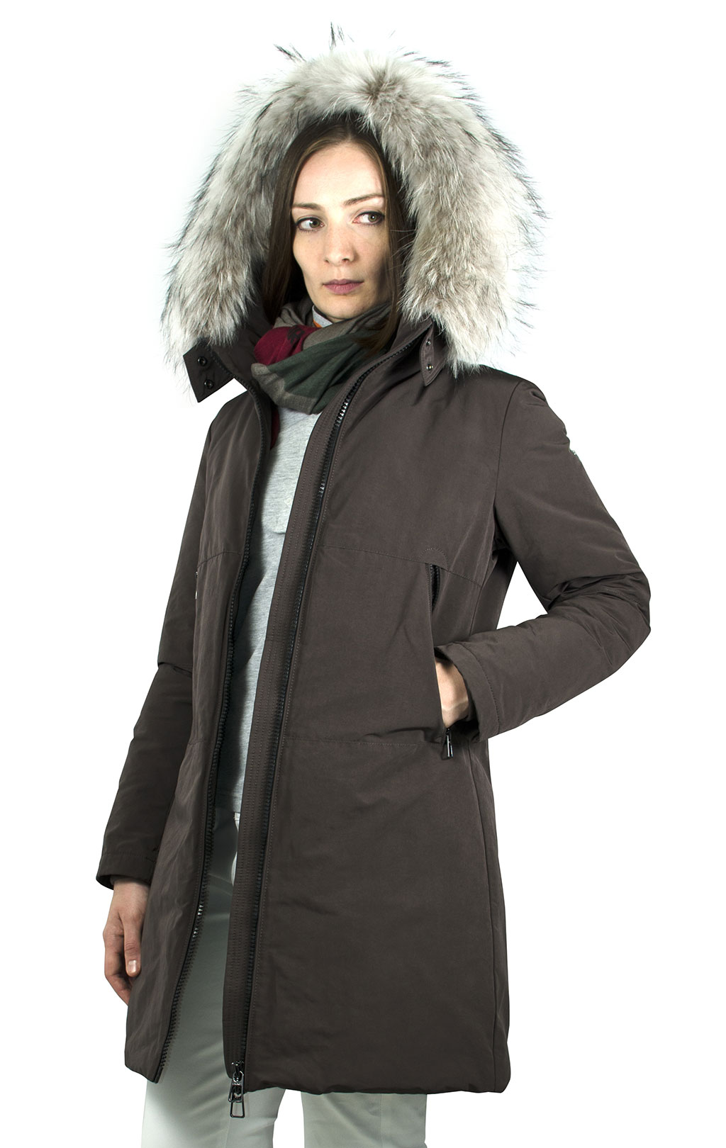 Женская куртка-пуховик DUNO CLOVER (schio) brown (043) 