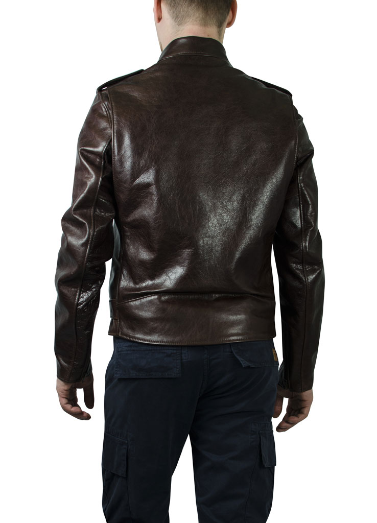 Куртка-косуха SCHOTT NYC MOTORCYCLE JCT Midweight Waxy COWHIDE 27 кожа brown (626) 