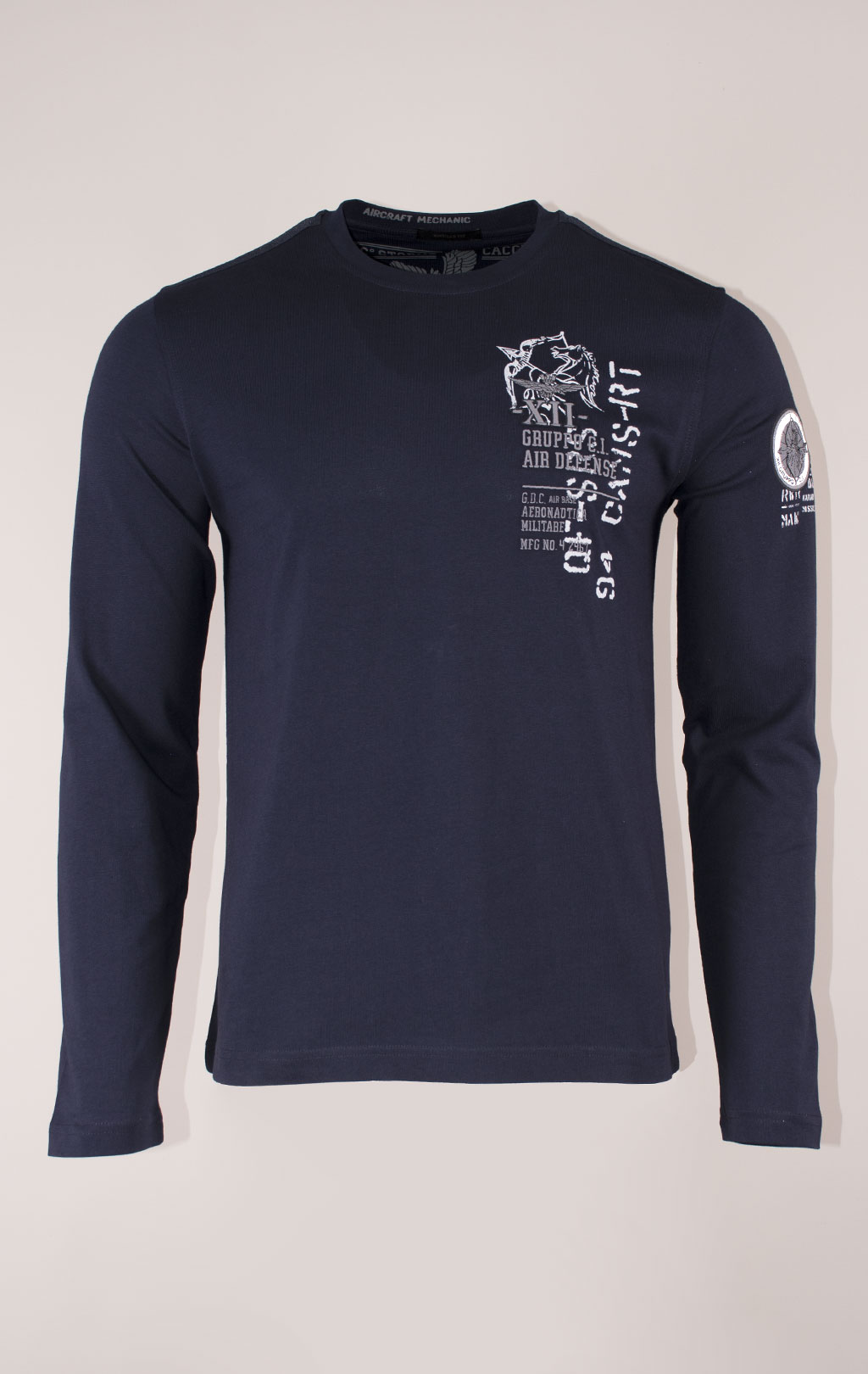 Лонгслив AERONAUTICA MILITARE FW 24/25/TR dark blue (TS 2339) 