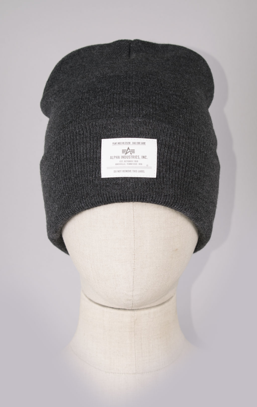 Шапка ALPHA INDUSTRIES ESSENTIAL BEANIE FW 24/25 dark charcoal heather 