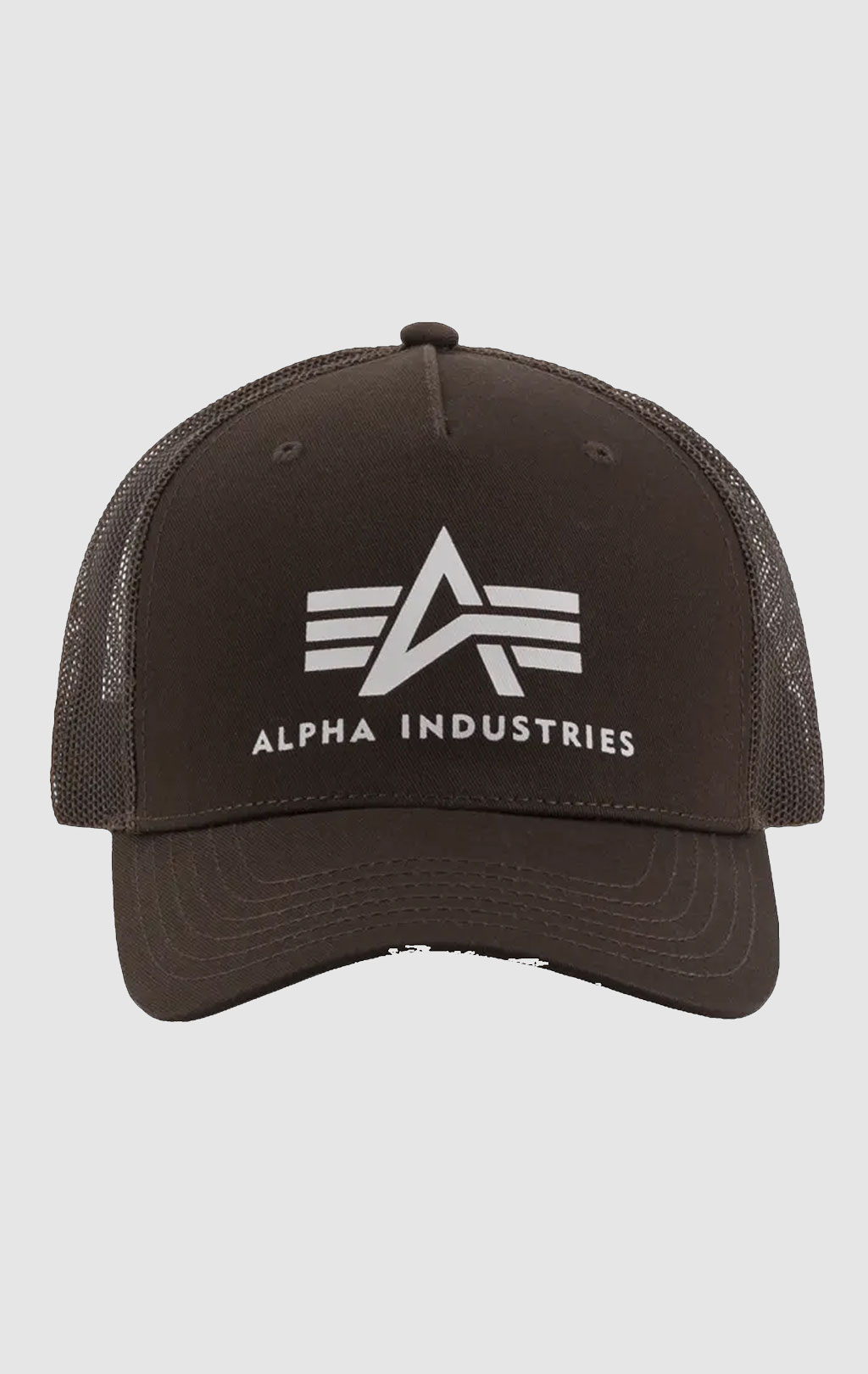 Бейсболка ALPHA INDUSTRIES BASIC TRUCKER CAP hunter brown 