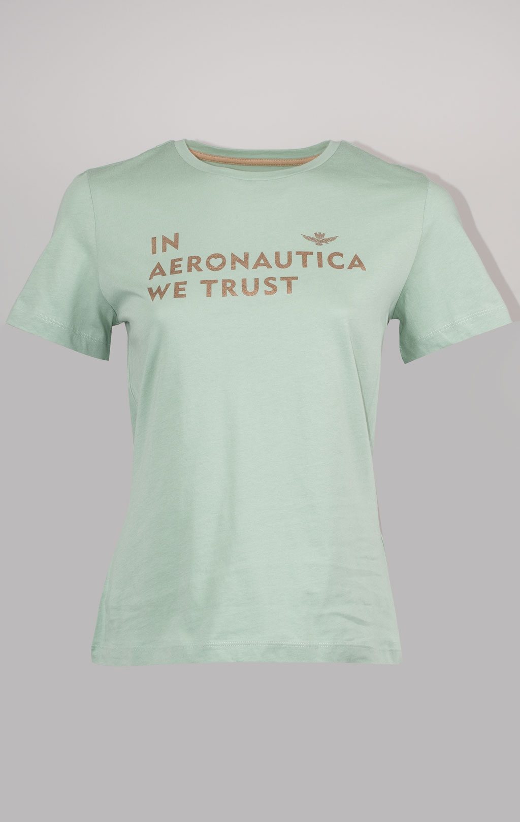 Женская футболка AERONAUTICA MILITARE SS 24/TR salvia (TS 2233) 