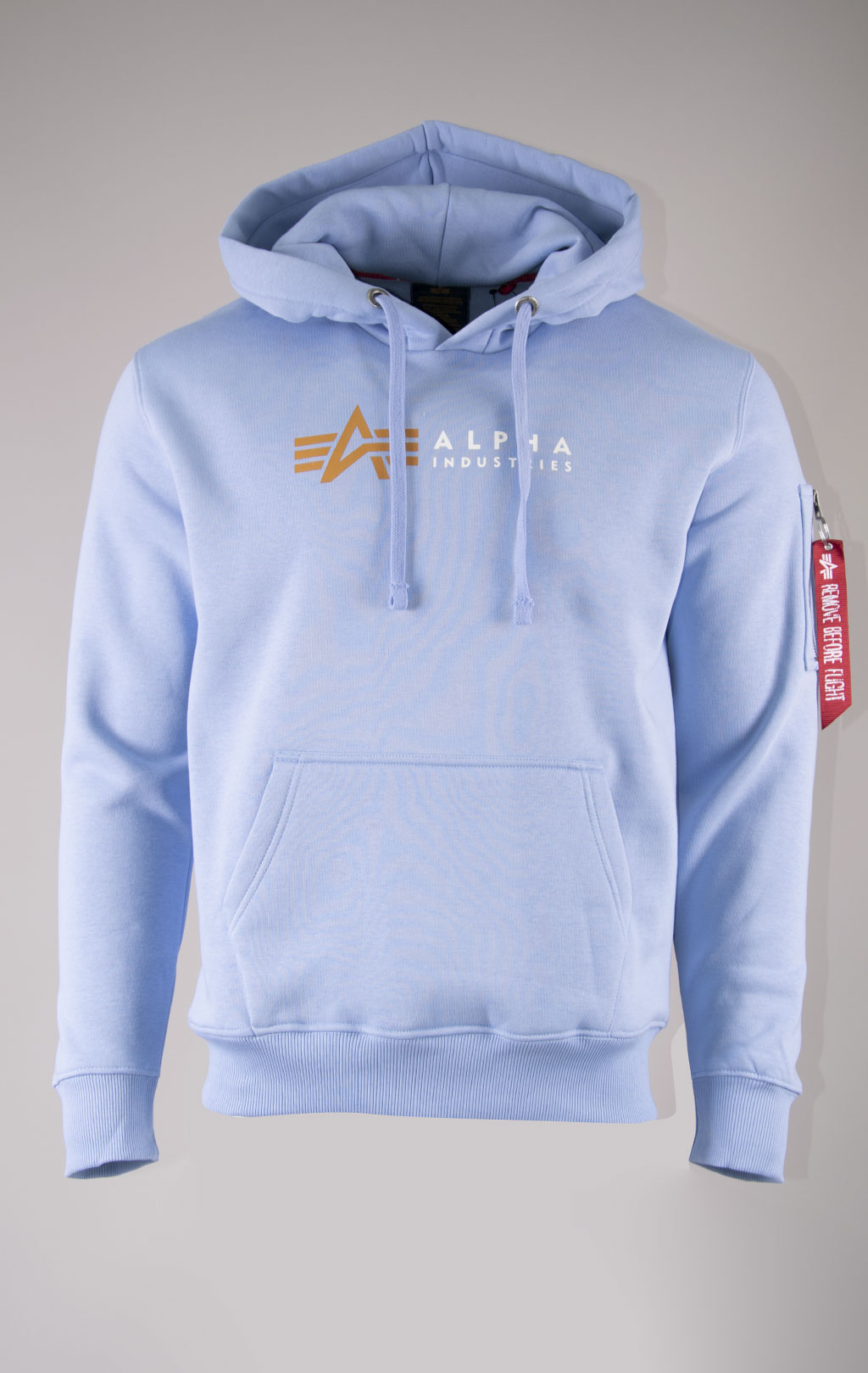 Толстовка ALPHA INDUSTRIES ALPHA LABEL HOODY light blue 