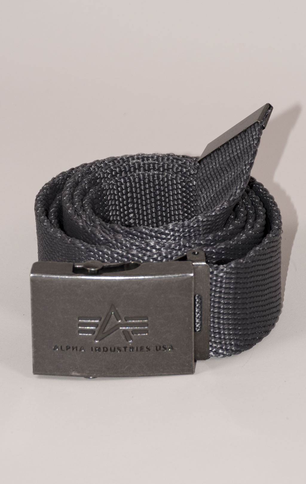 Ремень брючный ALPHA INDUSTRIES HEAVY DUTY BELT 4 cm rep. grey 