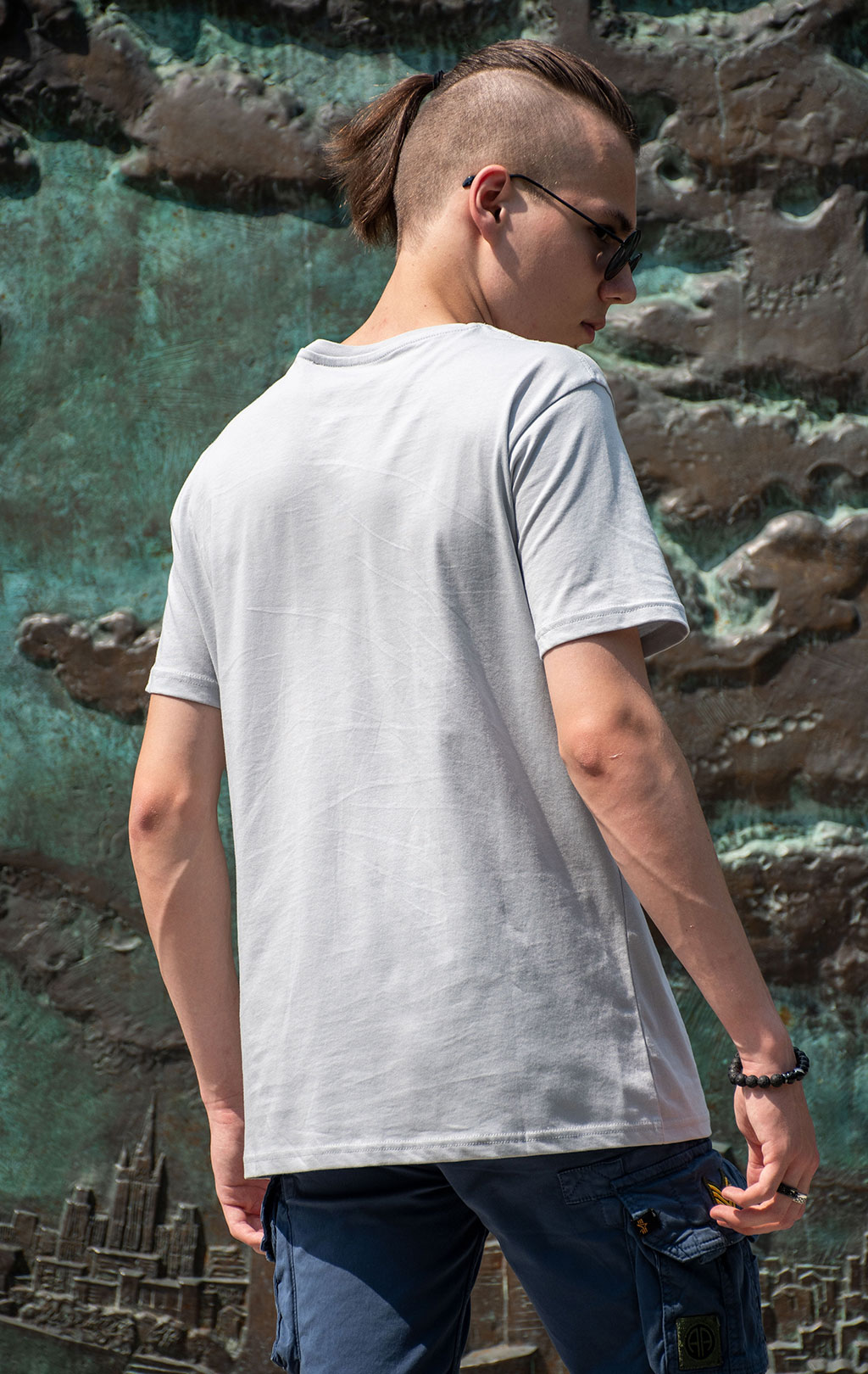 Футболка ALPHA INDUSTRIES BASIC T pastel grey 