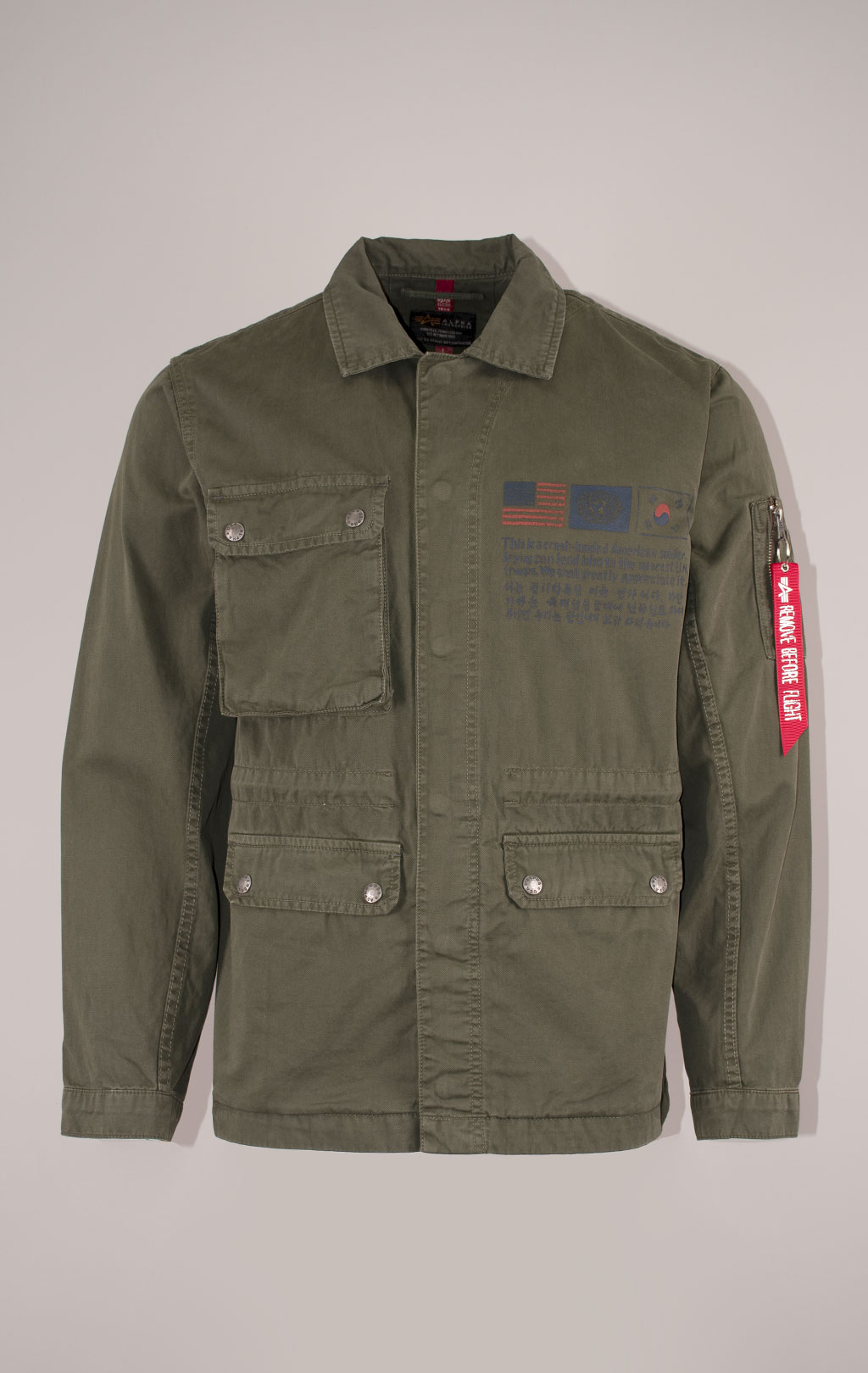 Ветровка ALPHA INDUSTRIES FIELD JACKET LWC M-65 greyblack 