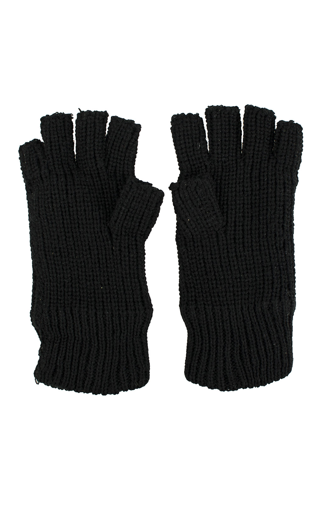 Перчатки вязаные Thinsulate без пальцев black 