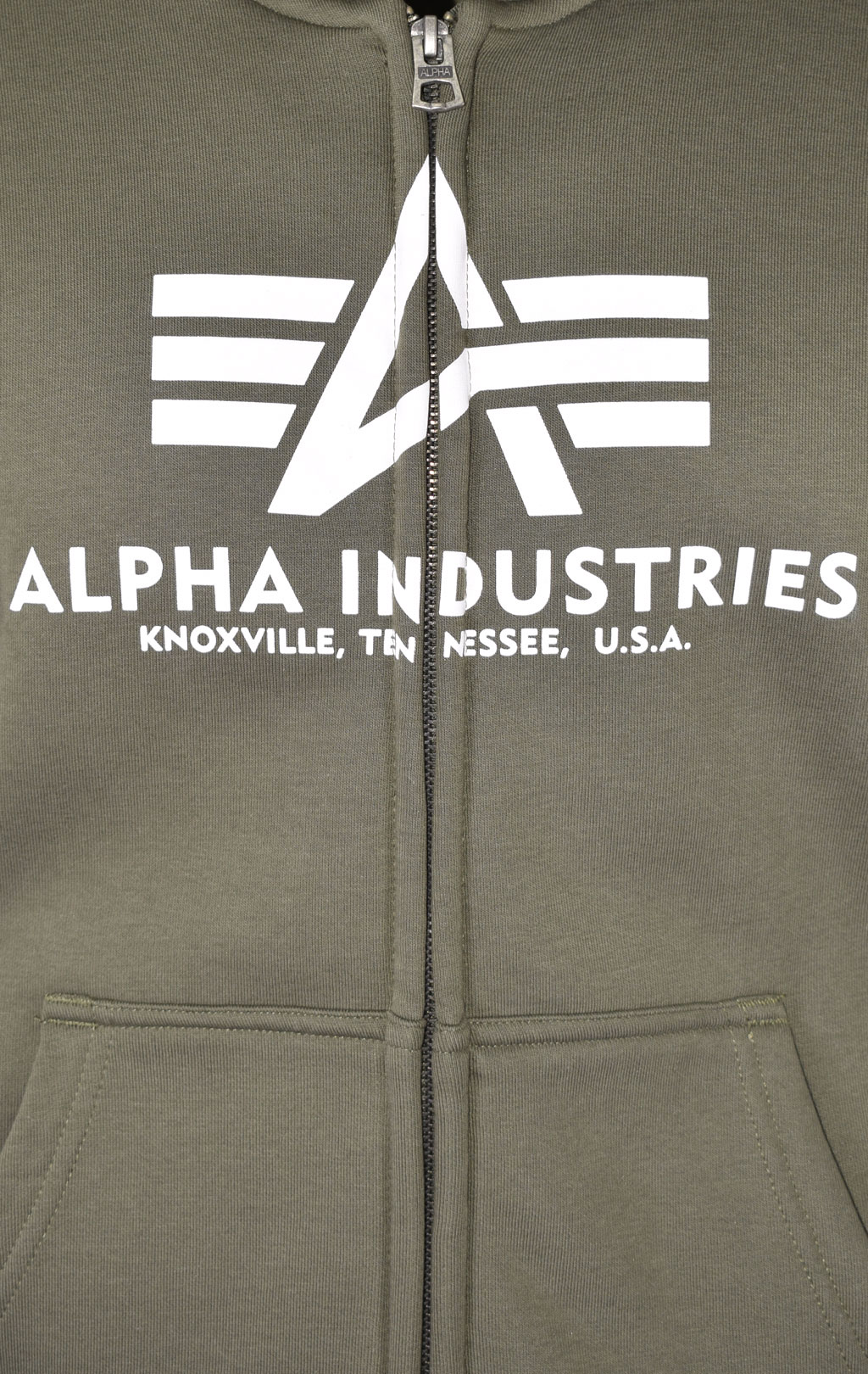 Толстовка ALPHA INDUSTRIES BASIC ZIP HOODY dark olive 