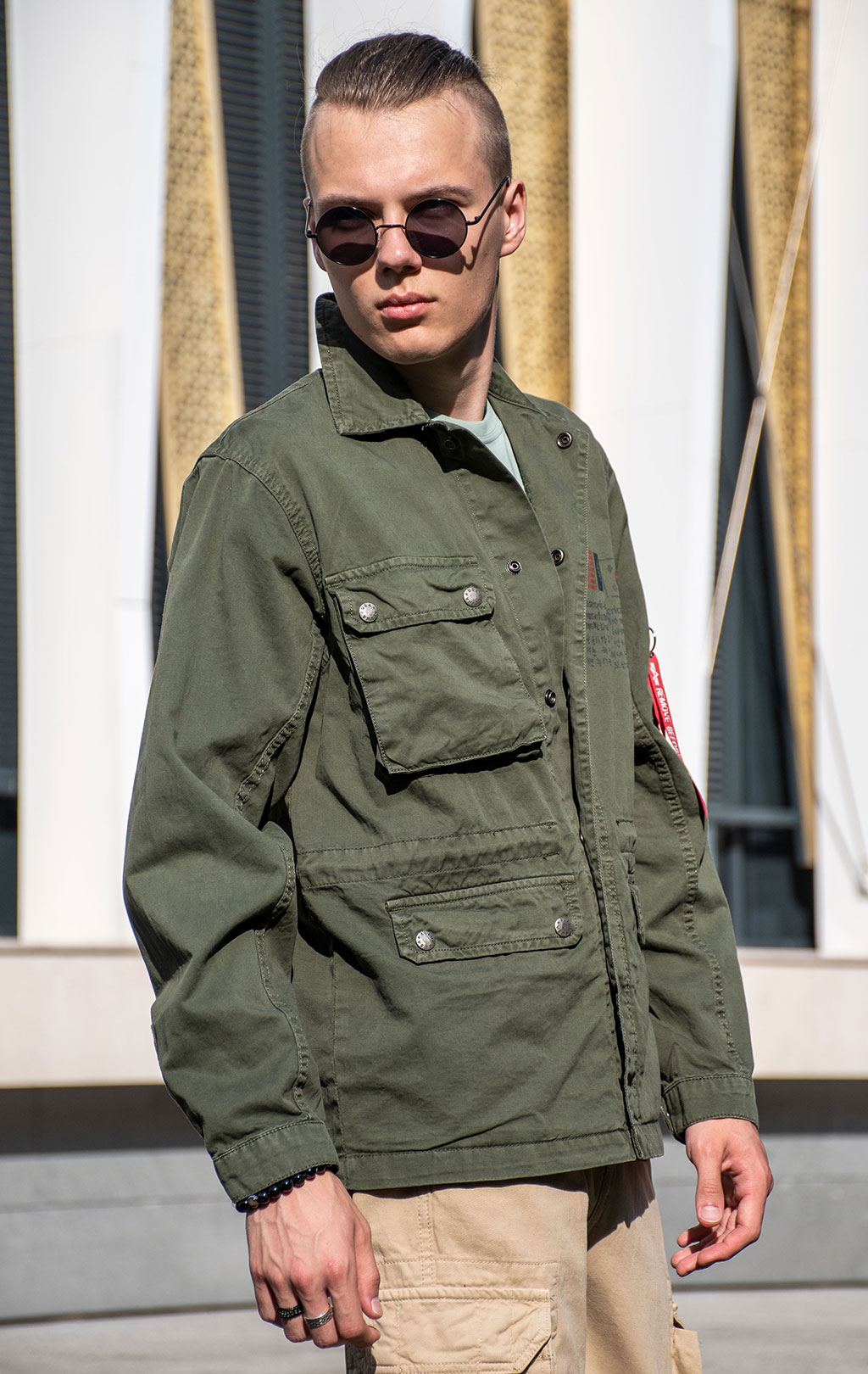 Ветровка ALPHA INDUSTRIES FIELD JACKET LWC M-65 greyblack 