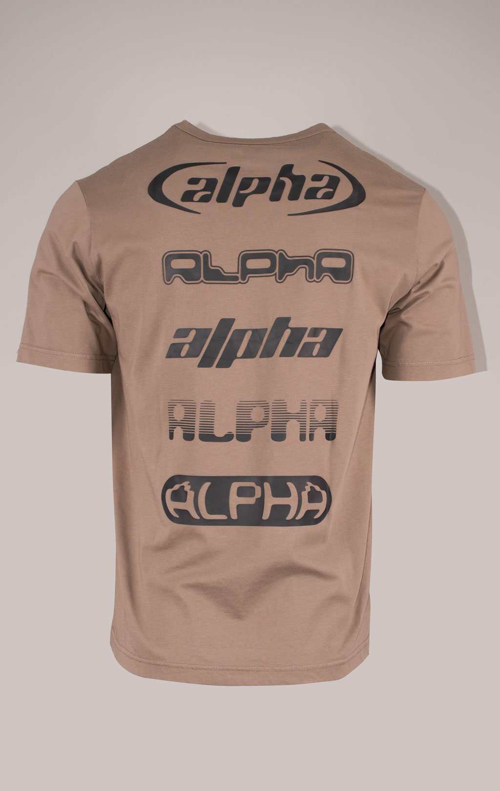 Футболка ALPHA INDUSTRIES ALPHA LOGOS TEE плотная FW 24/25 coyote brown 