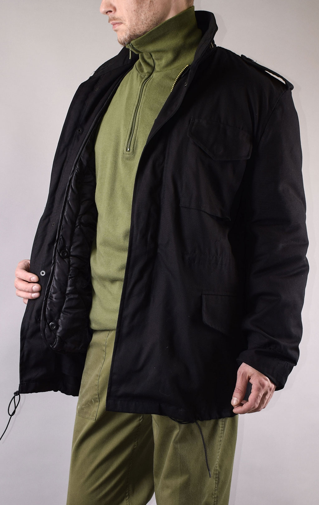 Куртка Fostex CLASSIC M-65 хлопок с подстёжкой black 