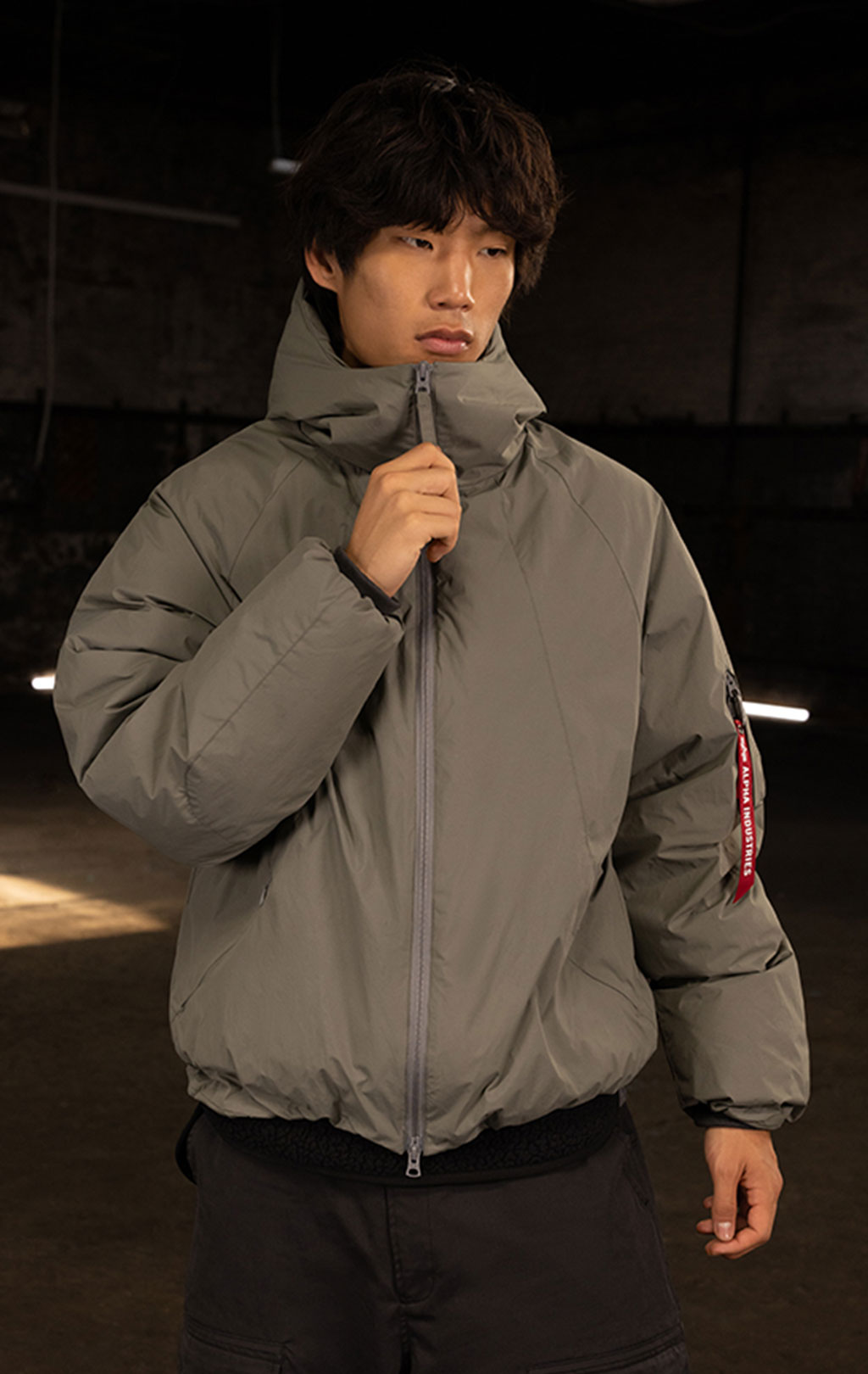 Куртка-парка ALPHA INDUSTRIES INSULATED HOODED PARKA FW 24/25 field grey 