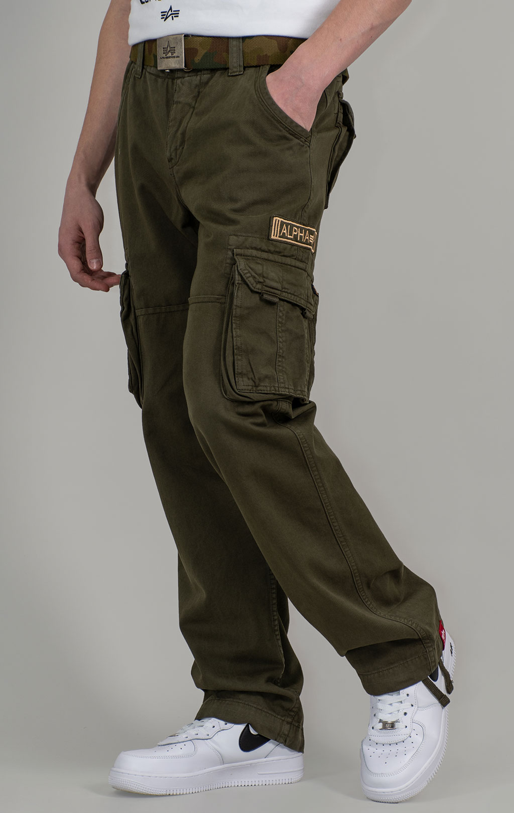 Брюки-карго ALPHA INDUSTRIES JET PANT dark olive (#101212) 