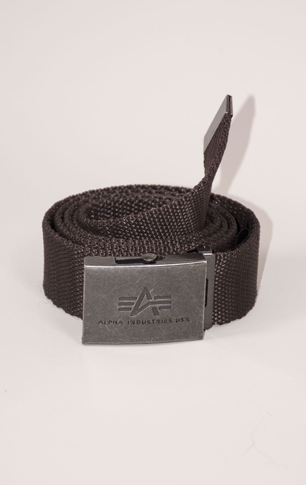 Ремень брючный ALPHA INDUSTRIES HEAVY DUTY BELT 4 cm hunter brown 