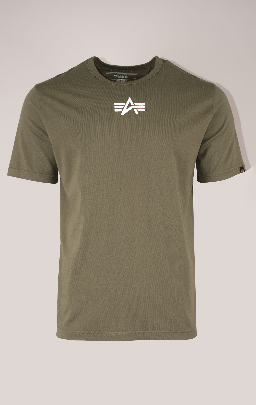 Футболка ALPHA INDUSTRIES BORN OF PURPOSE TEE плотная FW 24/25 olive 